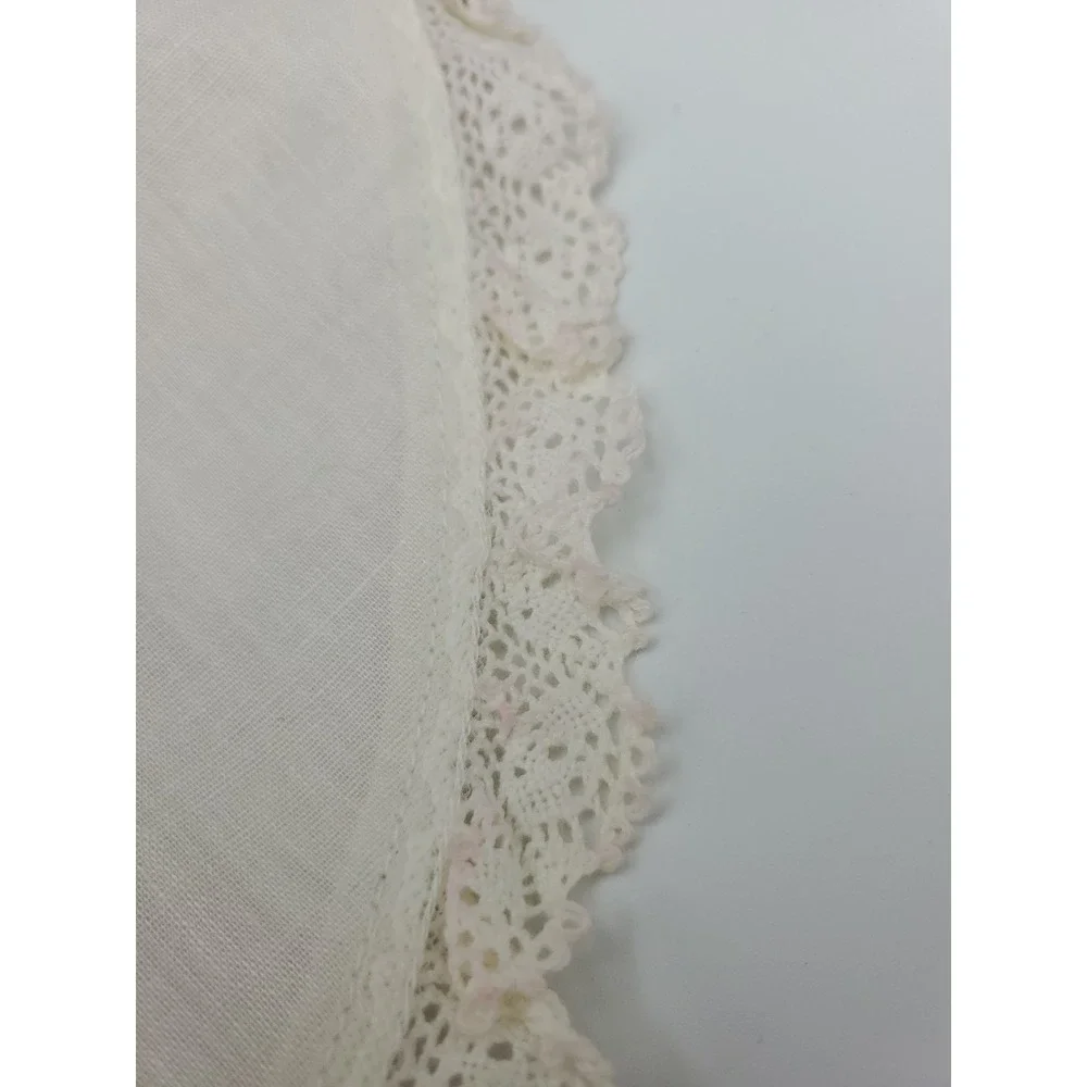 Hand Made Red Velvet Christmas Stocking With Wide Linen‎ And Lace Collar